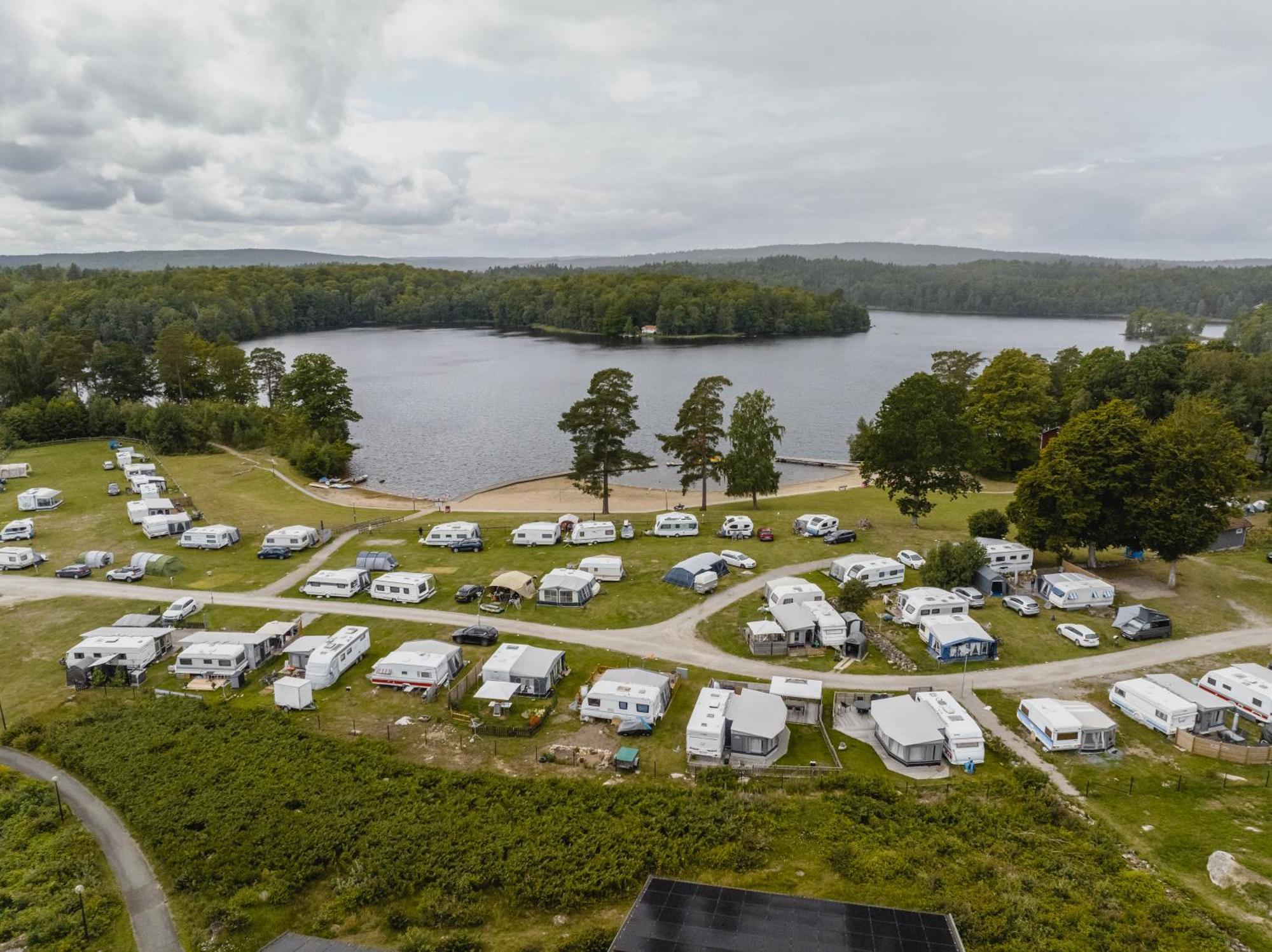 Halens Camping Och Stugby Olofström Dış mekan fotoğraf